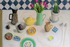 'Arabesque Jug & the French Teapot' 76x101cm  oil SOLD