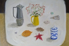 'Autumn Table with Micks Cup' 61x76cm oil £775 Available from The McEwan Gallery