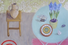 'Hyacinths and the Pot from Cyprus' oil 76x101cm £1350 Available from the artist