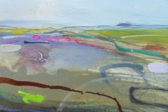 Distant Fields, oil & pencil, 30x25cm SOLD