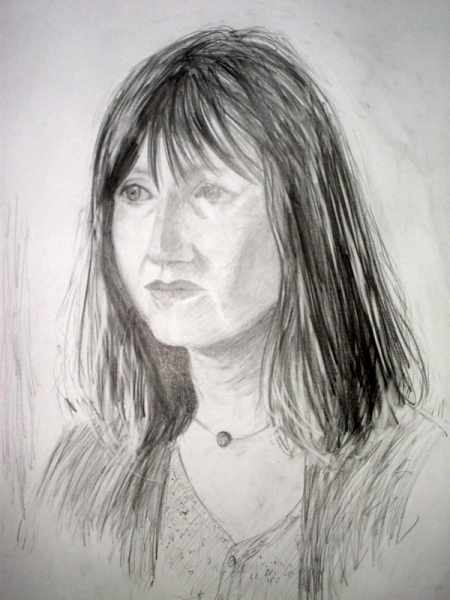 'Portrait of Fiona' pencil