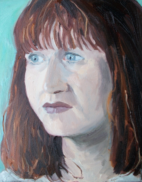 'Portrait of Fiona' oil
