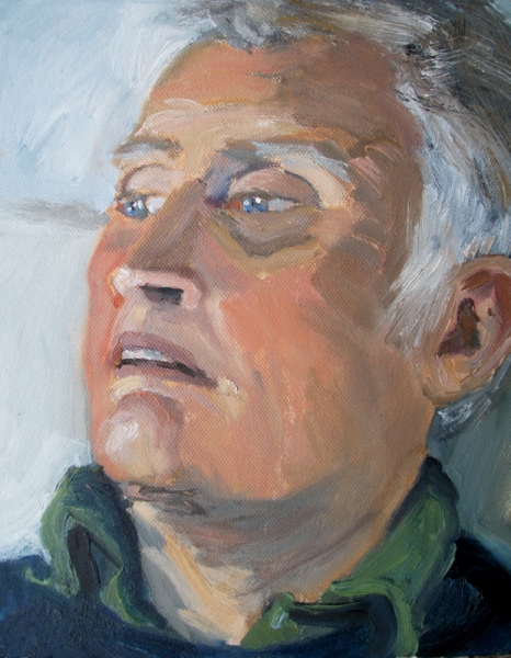 'Portrait of Greg' oil