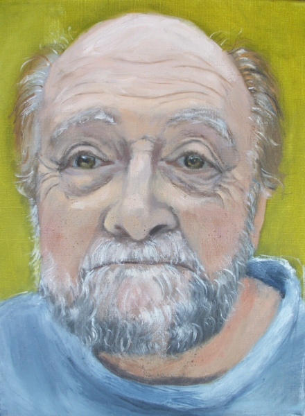 'Portrait of Rony Robinson' oil