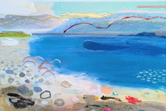 'Down by the Shore' 30.5x41cm oil & mixed media SOLD 