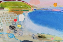'Evening Headland' 25x30cm oil & mixed media  SOLD