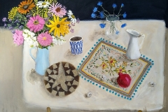'Late Summer Table' 76x101cm oil £1200 Available from the Silson Contemporary