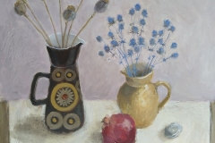 'Arabesque Jug & Pomegranate' 50x50cm SOLD