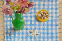 'Hellebores from Gregory's Garden' oil 60x60cm SOLD