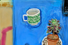 'Kate's Cup' oil, pencil, pastel 60x50cm SOLD