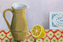 'Sardines for Tea' 25x30cm oil  £375 Available from The Cupola Gallery